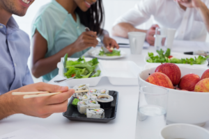 Companies that offer free food for employees may find it helps increase productivity — 70 percent of workers say not having to go out to lunch saves them time. - Talent Intelligence 